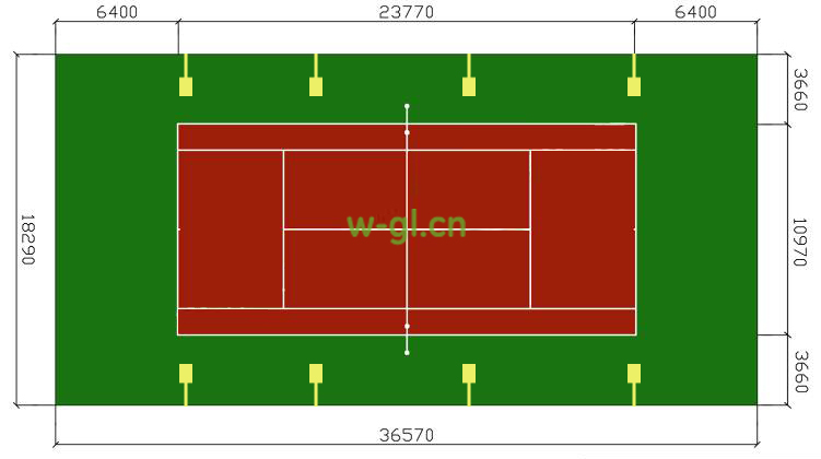 网球场平面图